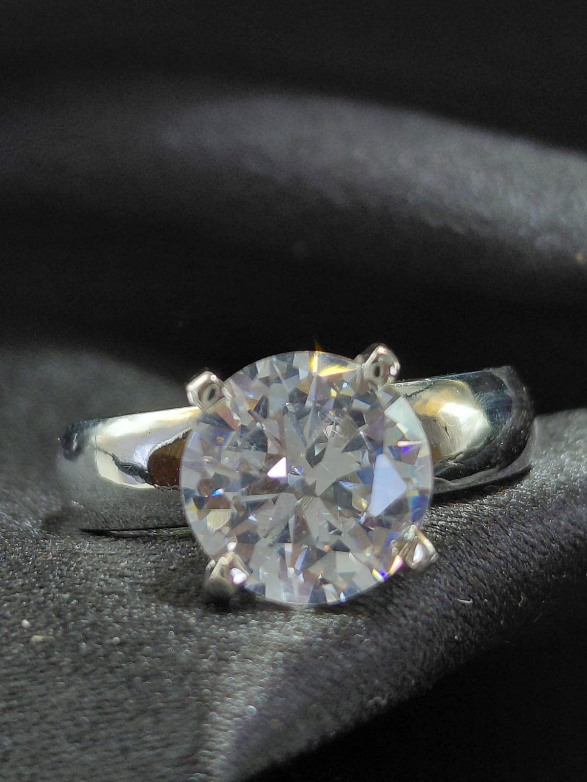 Anel Moissanite